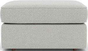 Flexsteel Vail Silver Glacier Ottoman