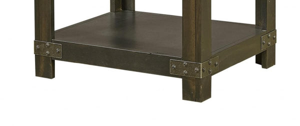Aspenhome Industrial Ghost Black End Table