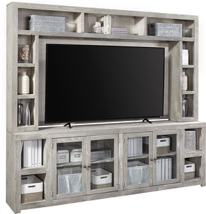 Aspenhome Avery Loft Limestone 97 Inch TV Stand Console
