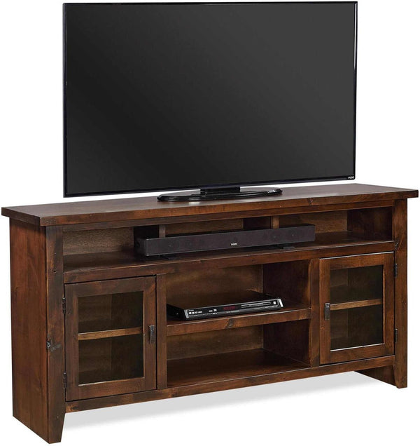 Aspenhome Alder Grove Tobacco 65 Inch TV Stand Console with Doors