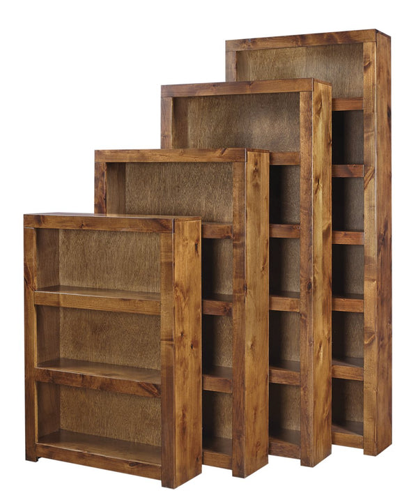 Aspenhome Contemporary Alder Lifestyle Fruitwood 48 Inch Fruitwood Bookcases