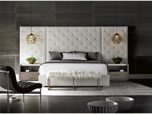 Universal Modern Brando Waltz/Quartz Upholstered California King Bed with Panels