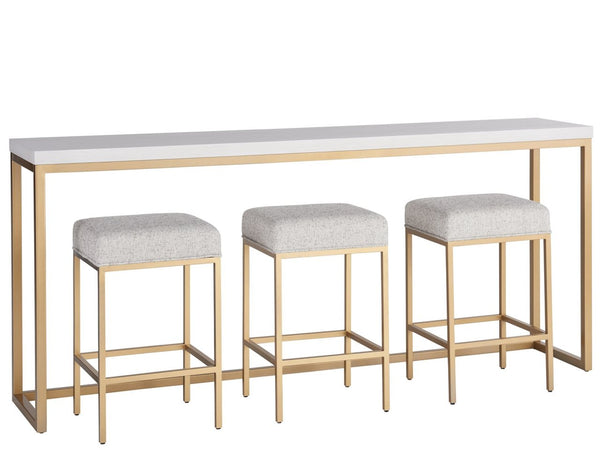 Universal Love. Joy. Bliss. Miranda Kerr Home Soft Gold Metal Console Bar Table