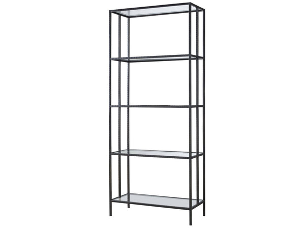 Universal Curated Industrial Oil Rubbed Bronze Etagere Bookcase