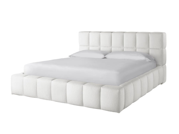 Universal Nomad Canberra Ivory Queen Colina Upholstered Bed