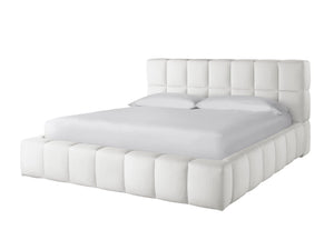 Universal Nomad Canberra Ivory King Colina Upholstered Bed