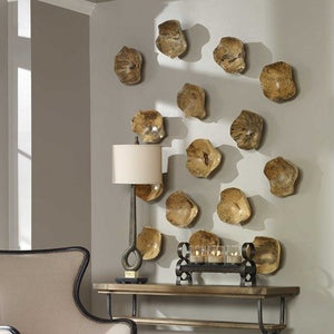 Uttermost Tamarine 3-Piece Wood Wall Art