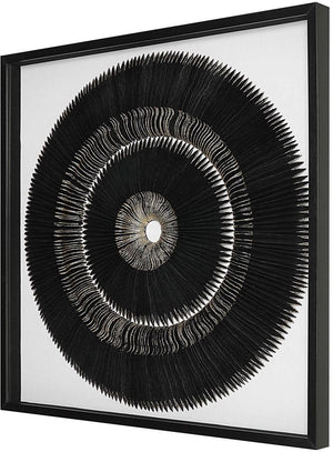Uttermost Sandara Black/Gold Leaf Shadow Box