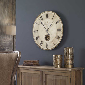 Uttermost Harrison Gray 23 Inch Clock
