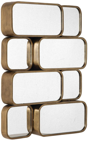 Uttermost Canute Modern Antiqued Gold Mirror
