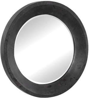 Uttermost Frazier Oxidized Metal Round Industrial Mirror