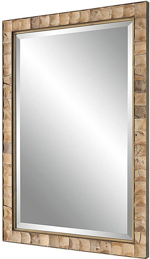 Uttermost Cocos Dark Gold Coconut Shell Mirror