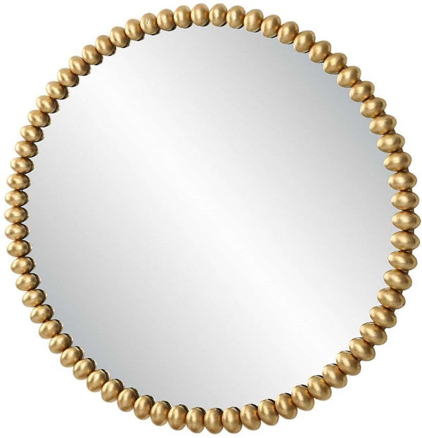 Uttermost Byzantine Gold Round Mirror