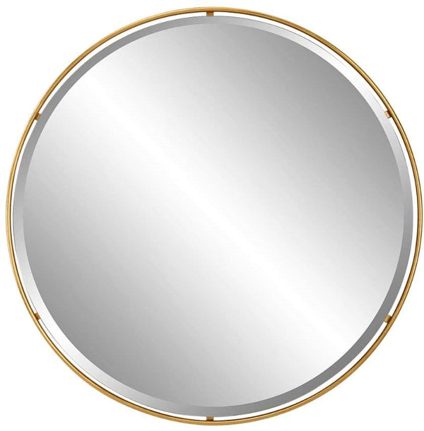 Uttermost Canillo Gold Round Mirror