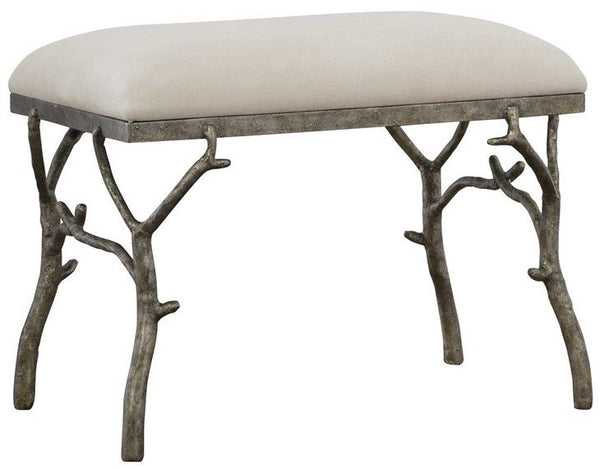 Uttermost Lismore Off-White Small Bench