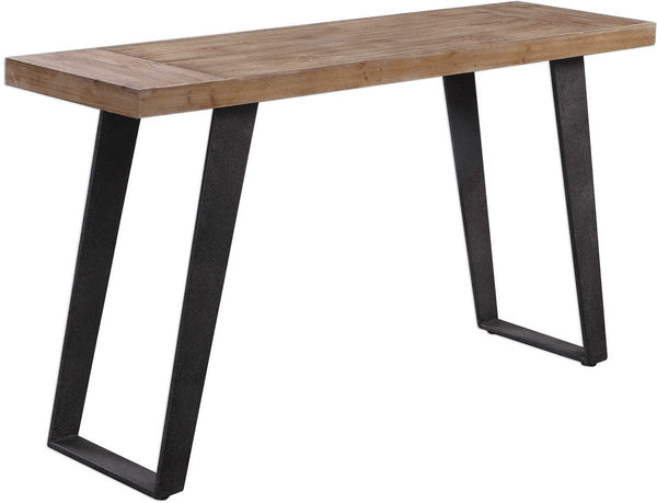 Uttermost Freddy Weathered Oak Console Table