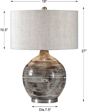 Uttermost Tamula Blue-Gray Table Lamp
