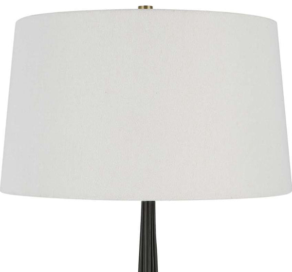 Uttermost Miraz Iron/White Floor Lamp