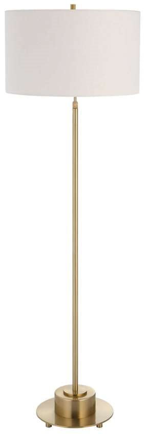 Uttermost Prominence Brass Floor Lamp