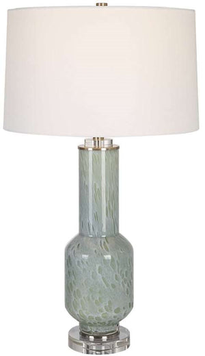 Uttermost Imperia Aqua Gray/White Table Lamp