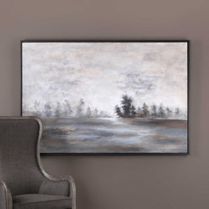 Uttermost Evening Mist Gray Landscape Wall Art