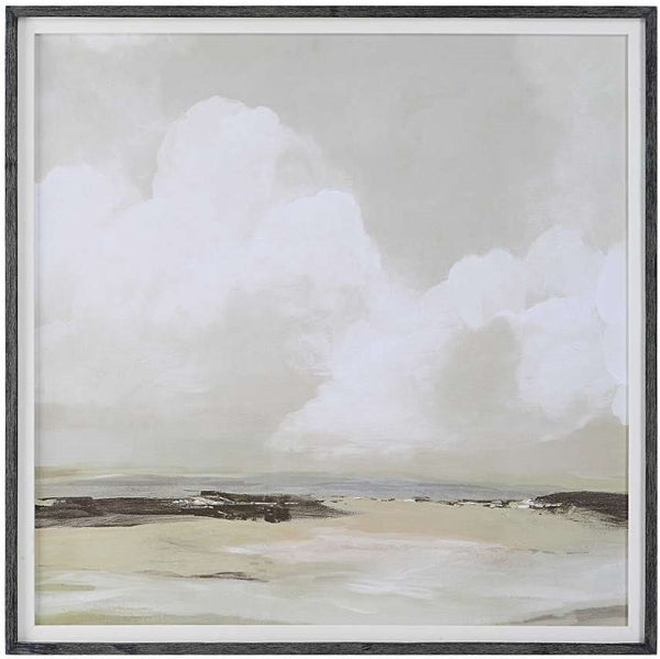 Uttermost Soft Clouds White Framed Print