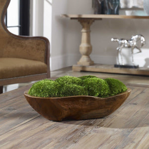 Uttermost Kinsale Natural Teak Moss Centerpiece