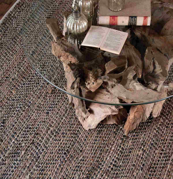 Uttermost Tobais 5 X 8 Rescued Leather/Hemp Rug