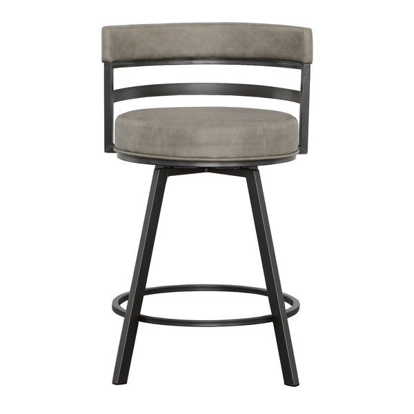 Steve Silver Gene 24-Inch Counter-Height Stool In Pebble Finish