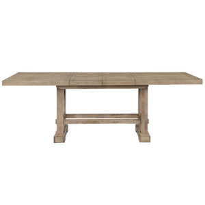 Steve Silver Napa 108-Inch Counter-Height Table With 8-Inch Leaves In Weathered Sand