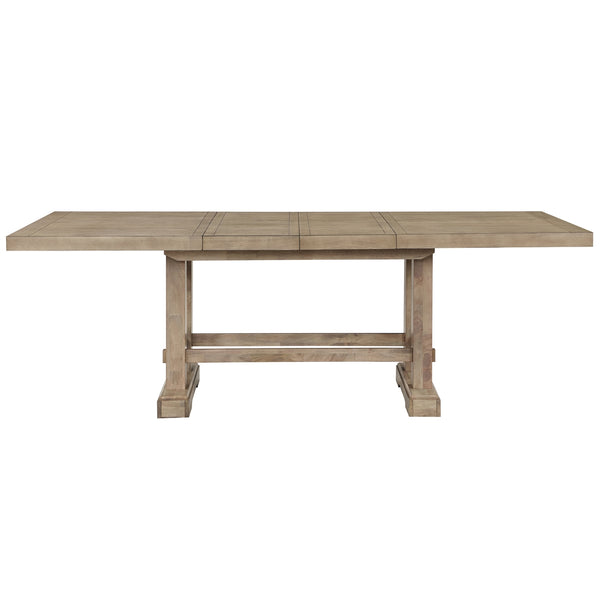 Steve Silver Napa 108-Inch Counter-Height Table With 8-Inch Leaves In Weathered Sand