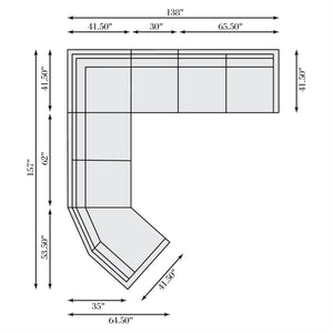 Bernhardt Avanni 5-Piece Outdoor Sectional