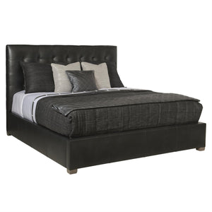 Bernhardt Avery Leather Panel Bed Queen