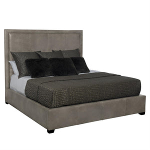 Bernhardt Morgan Leather Panel Bed King