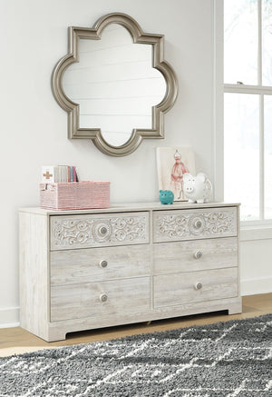 Paxberry 6-Drawer Dresser Whitewash