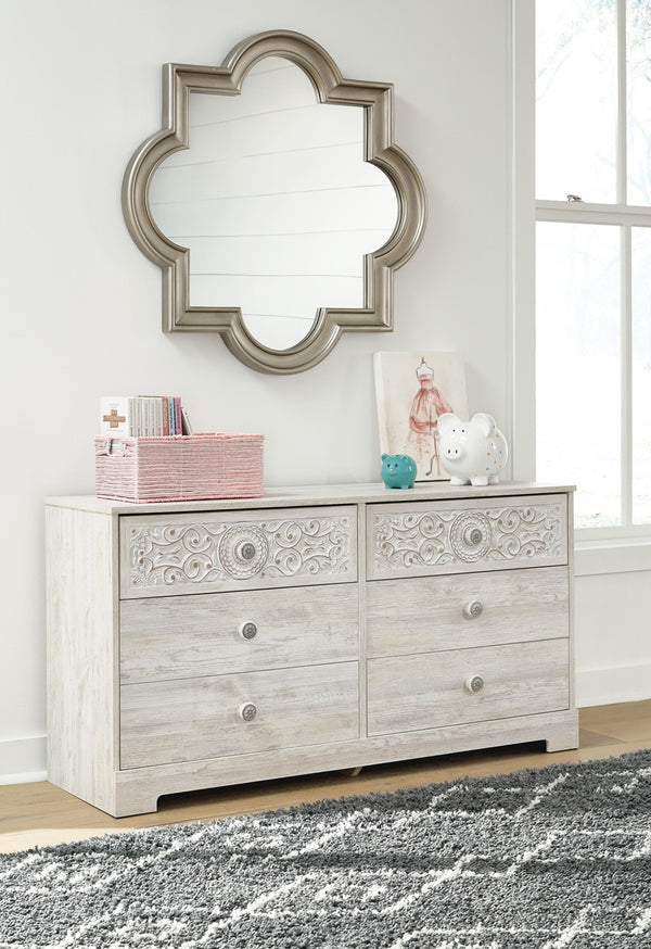 Paxberry 6-Drawer Dresser Whitewash