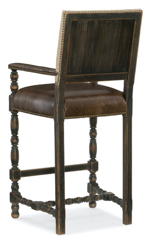 Hooker Furniture Comfort Leather Barstool