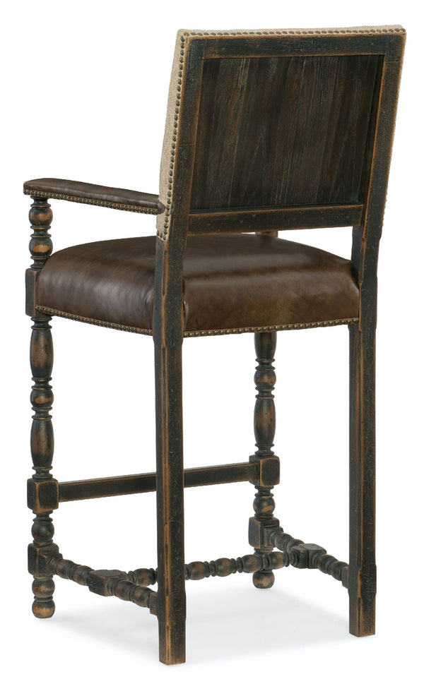 Hooker Furniture Comfort Leather Barstool