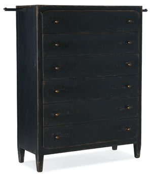 Hooker Furniture Ciao Bella 6-Drawer Chest Black