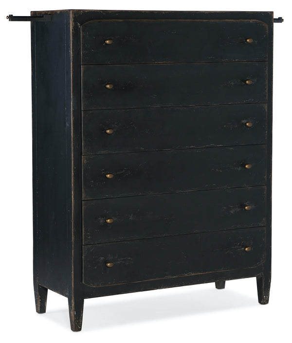 Hooker Furniture Ciao Bella 6-Drawer Chest Black