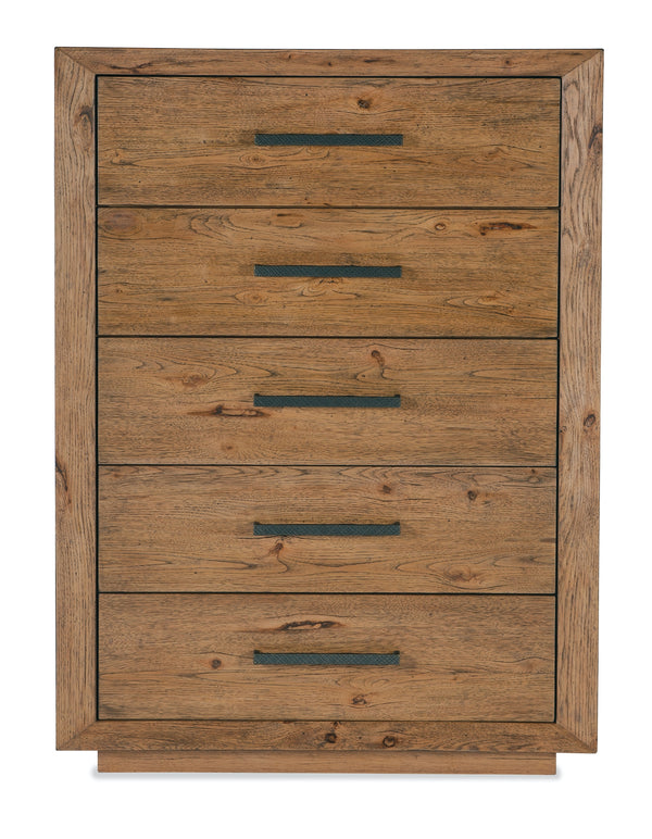 Hooker Furniture Big Sky 5-Drawer Warm Vintage Natural Chest
