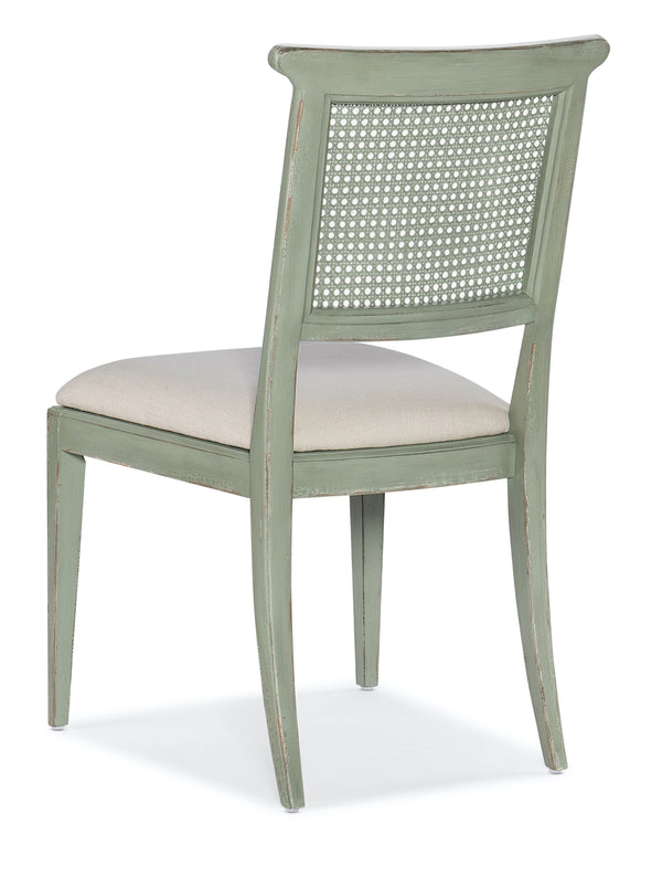 Hooker Furniture Charleston Upholstered Seat Verdigris Green Side Chair