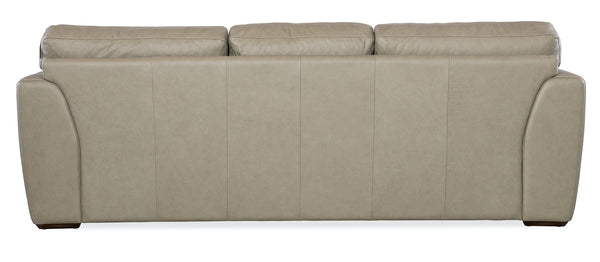 Hooker Furniture Keys Verona Sage Leather Sofa