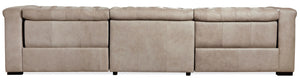 Hooker Furniture Savion Grandier Power Recliner Leather Sofa with Power Headrest
