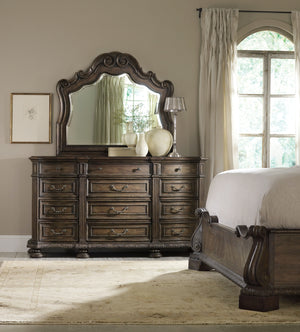 Hooker Furniture Rhapsody Walnut Rustic Mirror