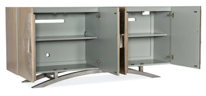 Hooker Furniture Melange Nolita Champagne 4-Door TV Entertainment Console