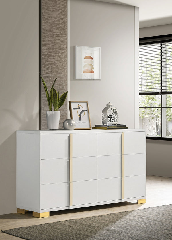 Coaster Marceline 6-Drawer Dresser White