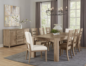 Vaughan-Bassett Dovetail Dining Bleached White Horizontal Slat Side Dining Chair