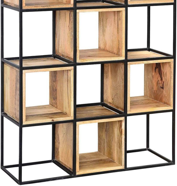 Crestview Owen Brown & Black Etagere