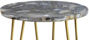 Crestview Bengal Manor Blue/Gold Table